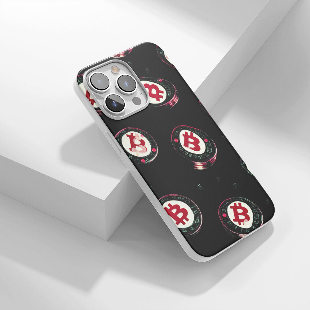 Latest 3rd-Generation Crystal Tough Glossy BTC (Bitcoin) iPhone Case