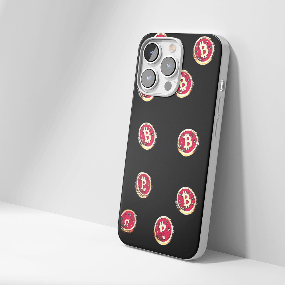 Latest 3rd-Generation Crystal Tough Glossy BTC (Bitcoin) iPhone Case