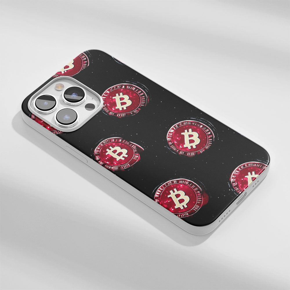 Latest 3rd-Generation Crystal Tough Glossy BTC (Bitcoin) iPhone Case