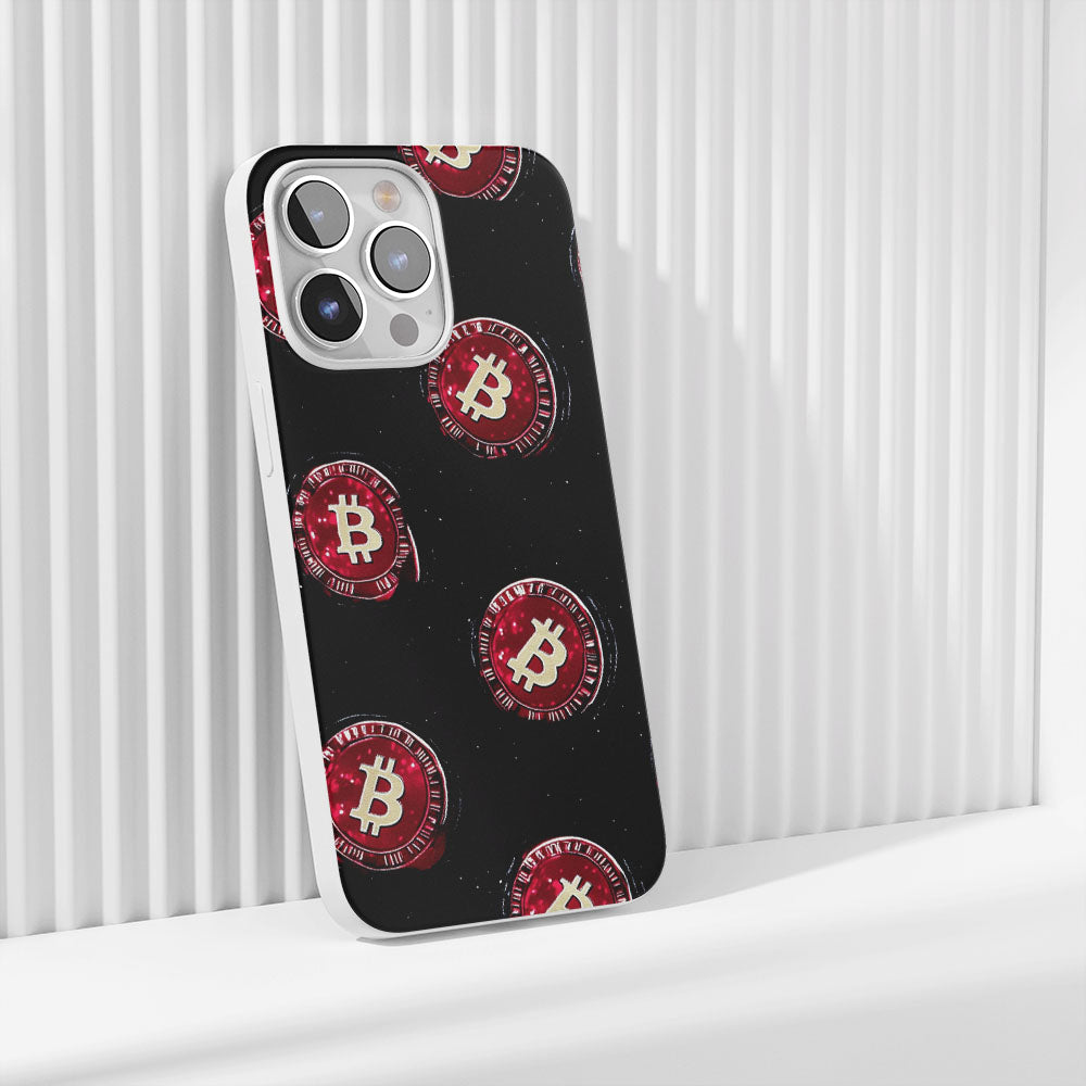 Latest 3rd-Generation Crystal Tough Glossy BTC (Bitcoin) iPhone Case