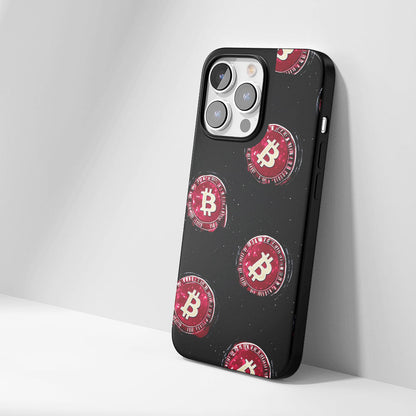 工業級堅韌霧面 BTC（比特幣）iPhone 手機殼