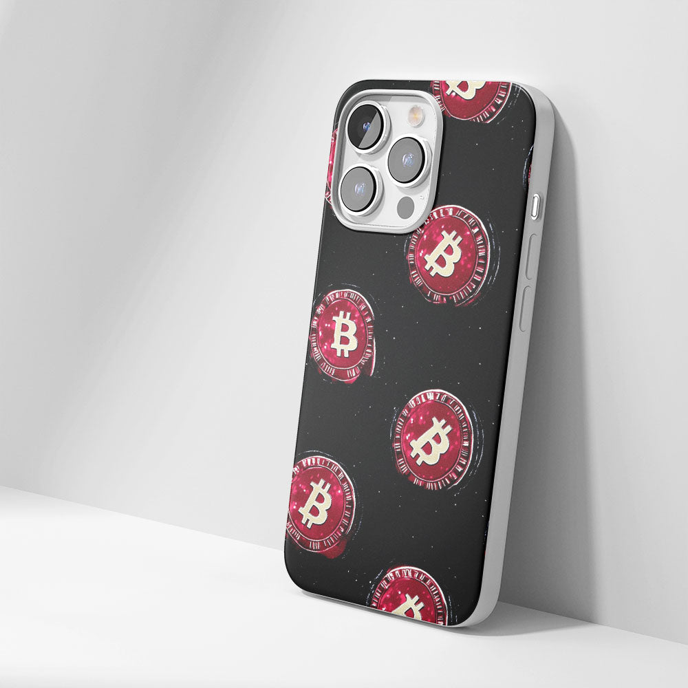 Latest 3rd-Generation Crystal Tough Glossy BTC (Bitcoin) iPhone Case