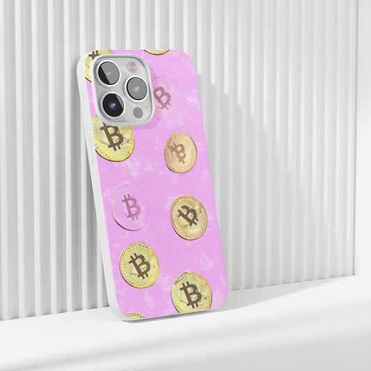 Latest 3rd-Generation Crystal Tough Glossy BTC (Bitcoin) iPhone Case