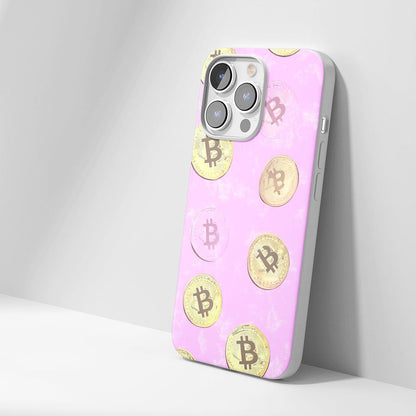 Latest 3rd-Generation Crystal Tough Glossy BTC (Bitcoin) iPhone Case