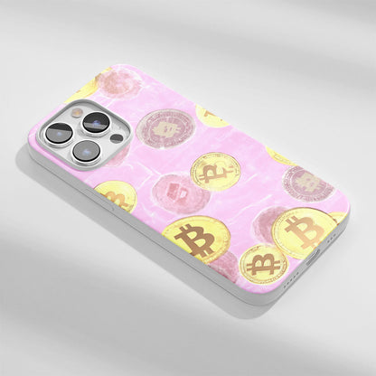 Latest 3rd-Generation Crystal Tough Glossy BTC (Bitcoin) iPhone Case