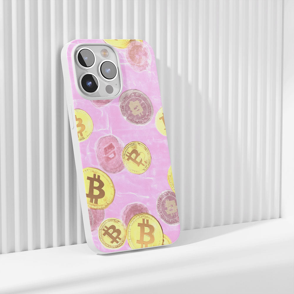 Latest 3rd-Generation Crystal Tough Glossy BTC (Bitcoin) iPhone Case