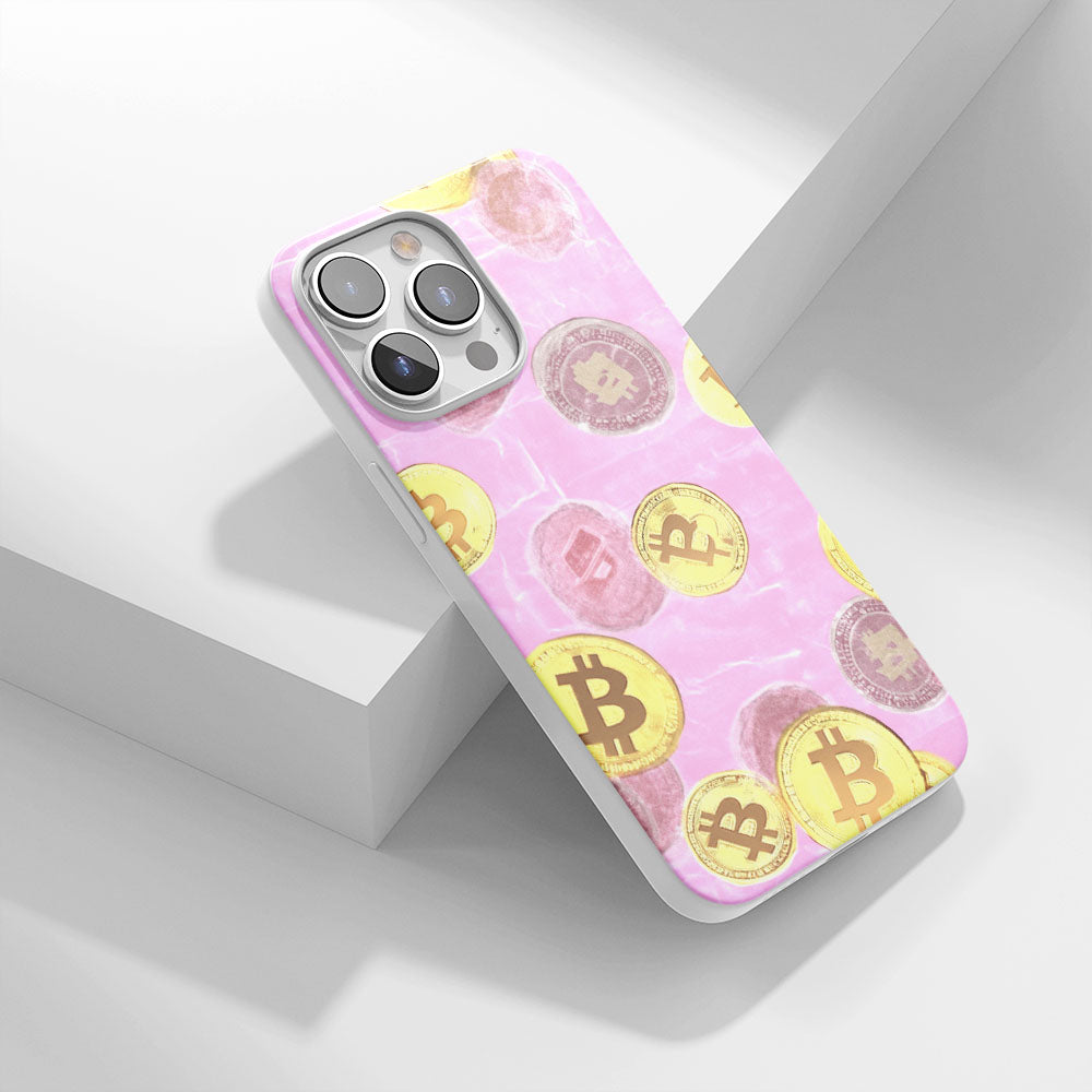 Latest 3rd-Generation Crystal Tough Glossy BTC (Bitcoin) iPhone Case