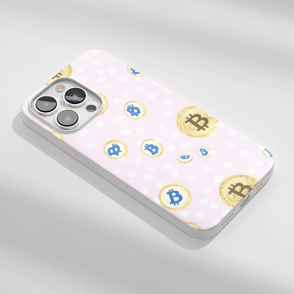 Latest 3rd-Generation Crystal Tough Glossy BTC (Bitcoin) iPhone Case