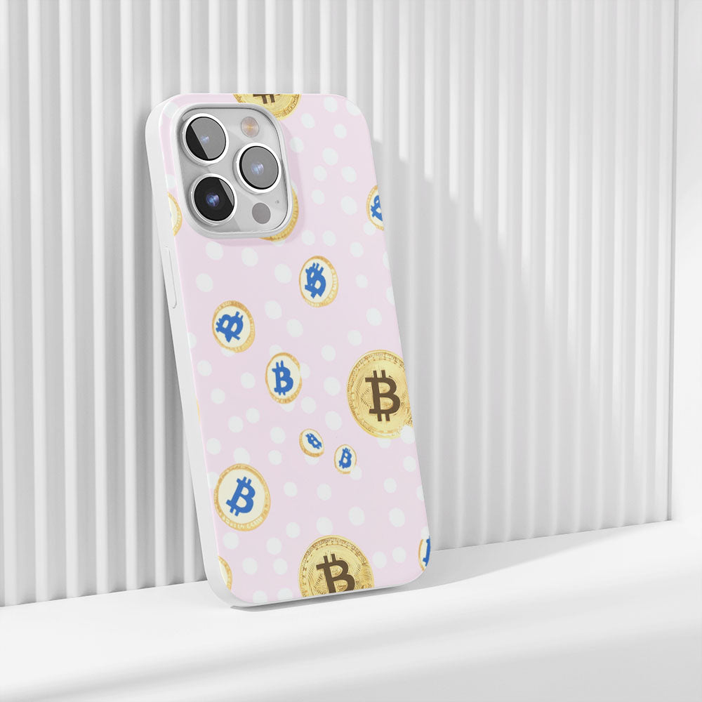 Latest 3rd-Generation Crystal Tough Glossy BTC (Bitcoin) iPhone Case