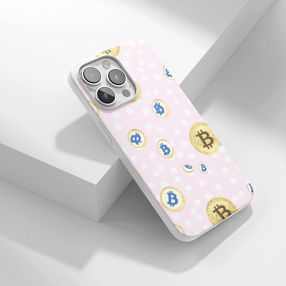 Latest 3rd-Generation Crystal Tough Glossy BTC (Bitcoin) iPhone Case