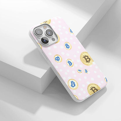 Latest 3rd-Generation Crystal Tough Glossy BTC (Bitcoin) iPhone Case