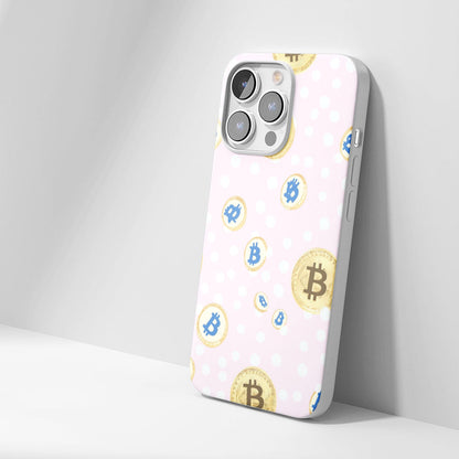 Latest 3rd-Generation Crystal Tough Glossy BTC (Bitcoin) iPhone Case