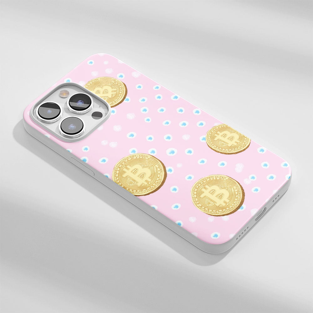 Latest 3rd-Generation Crystal Tough Glossy BTC (Bitcoin) iPhone Case