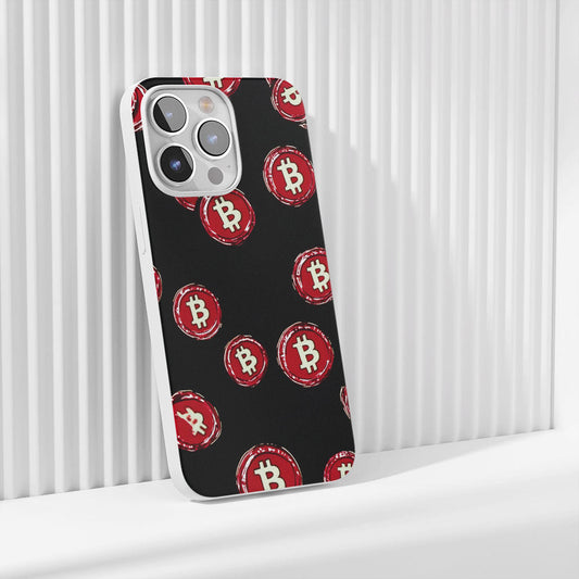 Latest 3rd-Generation Crystal Tough Glossy BTC (Bitcoin) iPhone Case