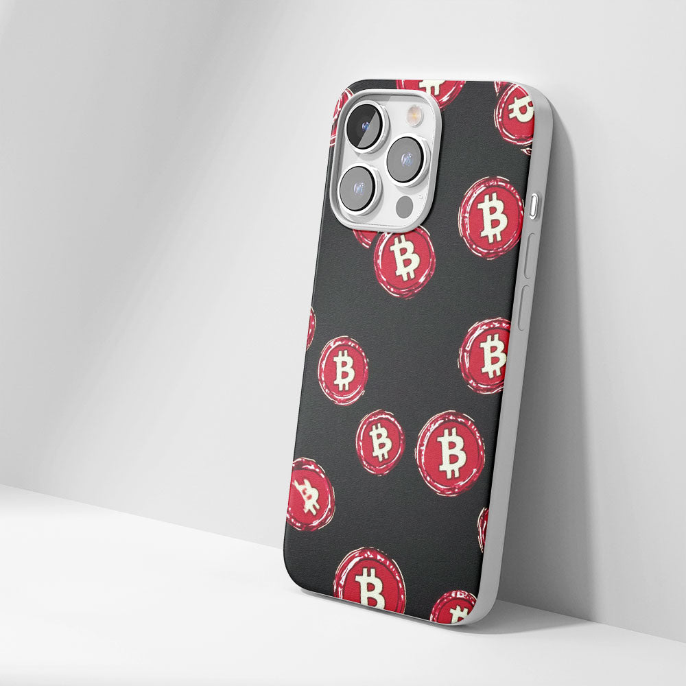 Latest 3rd-Generation Crystal Tough Glossy BTC (Bitcoin) iPhone Case