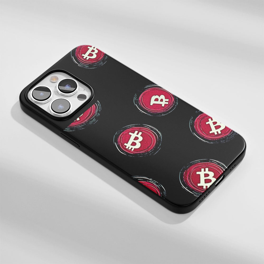 工業級堅韌霧面 BTC（比特幣）iPhone 手機殼