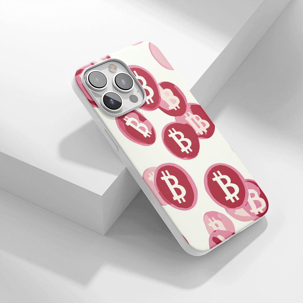 Latest 3rd-Generation Crystal Tough Glossy BTC (Bitcoin) iPhone Case