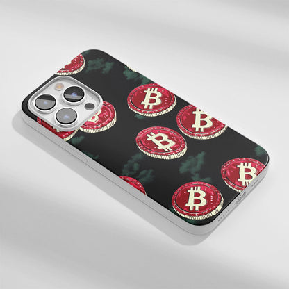 Latest 3rd-Generation Crystal Tough Glossy BTC (Bitcoin) iPhone Case