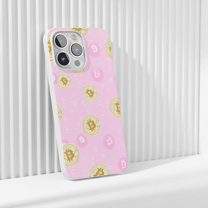 Latest 3rd-Generation Crystal Tough Glossy BTC (Bitcoin) iPhone Case