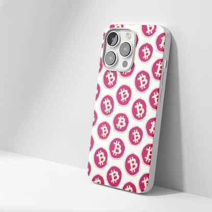 Latest 3rd-Generation Crystal Tough Glossy BTC (Bitcoin) iPhone Case