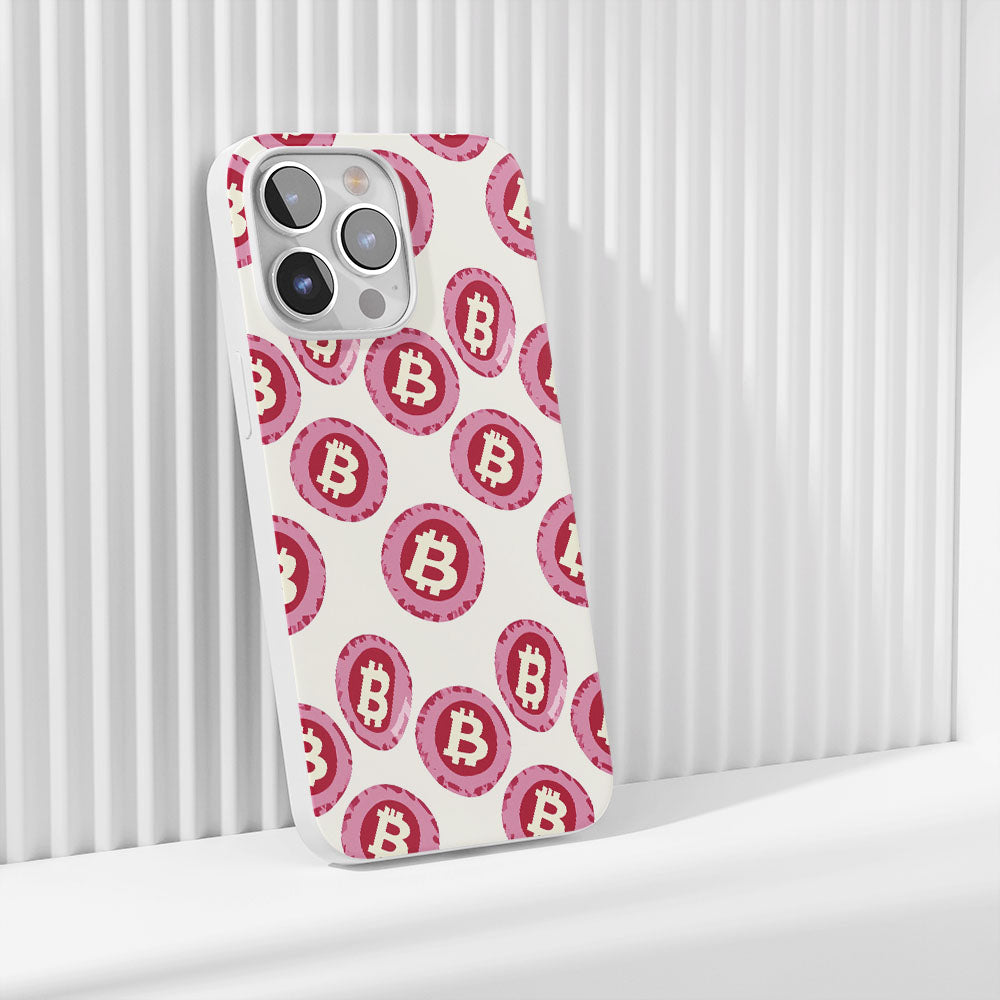 Latest 3rd-Generation Crystal Tough Glossy BTC (Bitcoin) iPhone Case