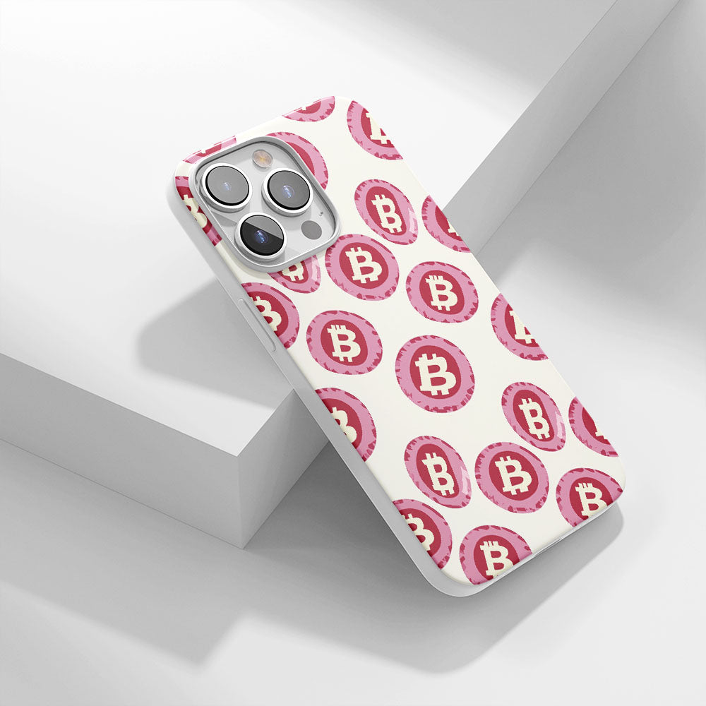 Latest 3rd-Generation Crystal Tough Glossy BTC (Bitcoin) iPhone Case