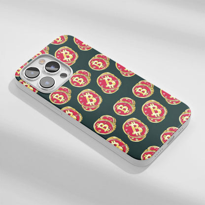 Latest 3rd-Generation Crystal Tough Glossy BTC (Bitcoin) iPhone Case