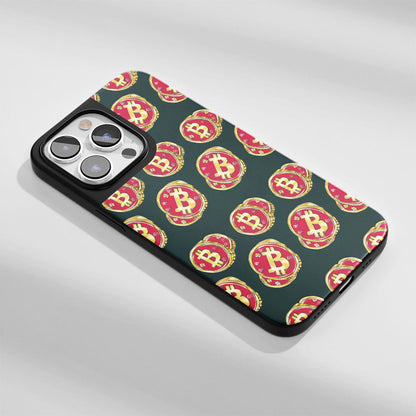 工業級堅韌霧面 BTC（比特幣）iPhone 手機殼