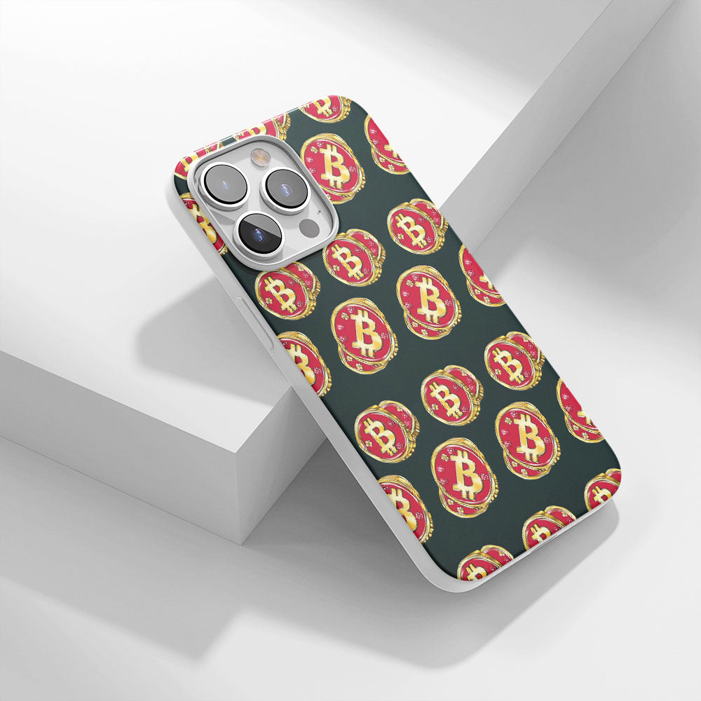 Latest 3rd-Generation Crystal Tough Glossy BTC (Bitcoin) iPhone Case