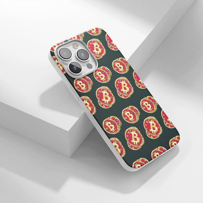 Latest 3rd-Generation Crystal Tough Glossy BTC (Bitcoin) iPhone Case