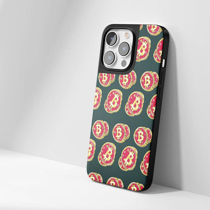 工業級堅韌霧面 BTC（比特幣）iPhone 手機殼