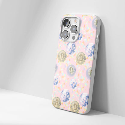 Latest 3rd-Generation Crystal Tough Glossy BTC (Bitcoin) iPhone Case