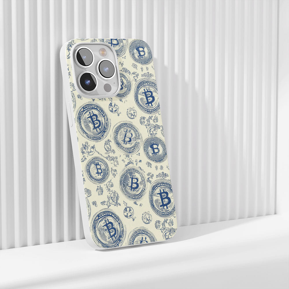 Latest 3rd-Generation Crystal Tough Glossy BTC (Bitcoin) iPhone Case