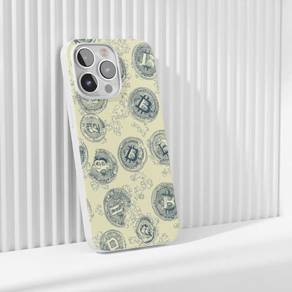 Latest 3rd-Generation Crystal Tough Glossy BTC (Bitcoin) iPhone Case