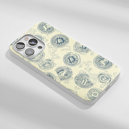 Latest 3rd-Generation Crystal Tough Glossy BTC (Bitcoin) iPhone Case