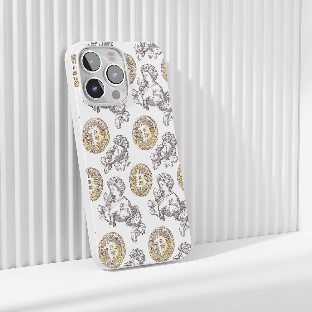 Latest 3rd-Generation Crystal Tough Glossy BTC (Bitcoin) iPhone Case