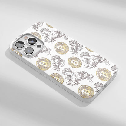 Latest 3rd-Generation Crystal Tough Glossy BTC (Bitcoin) iPhone Case