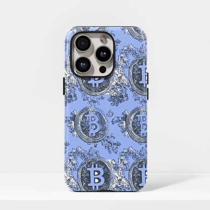 Double-Layer Semi-Handprinted Tough Matte BTC (Bitcoin) iPhone Case