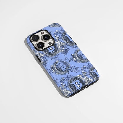 Double-Layer Semi-Handprinted Tough Matte BTC (Bitcoin) iPhone Case