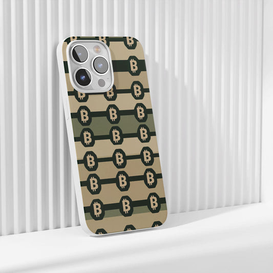 Latest 3rd-Generation Crystal Tough Glossy BTC (Bitcoin) iPhone Case