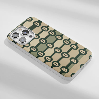 Latest 3rd-Generation Crystal Tough Glossy BTC (Bitcoin) iPhone Case